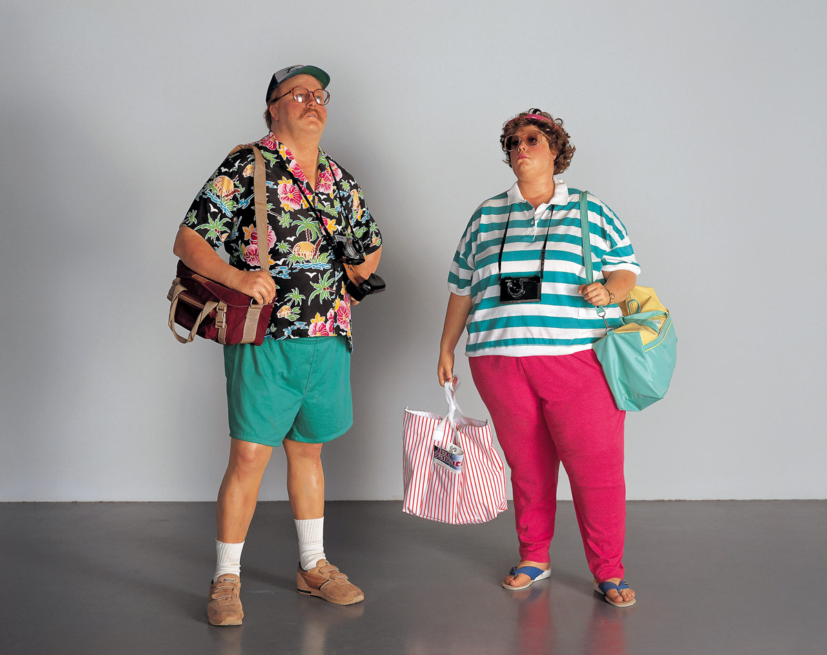 Thanks to sculptor, Duane Hanson for capturing the quintessential Ugly American here. Hilarious!